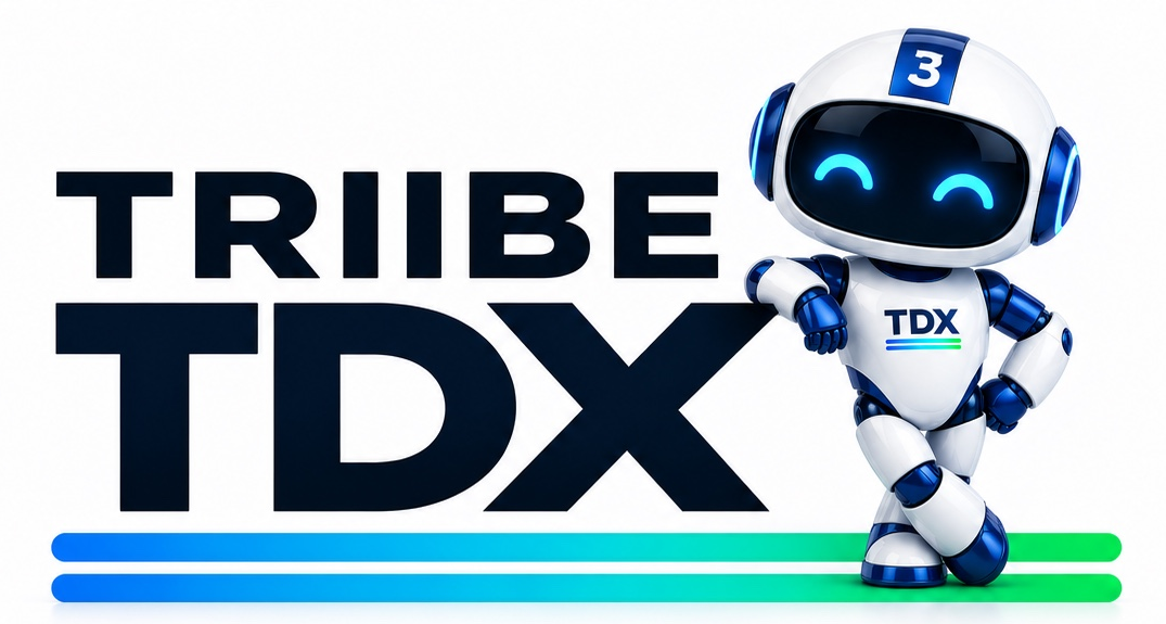 Official TRiiBE TDX logo with Bot 3